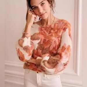 Sezane La Maille Open Back Sweater Size Small